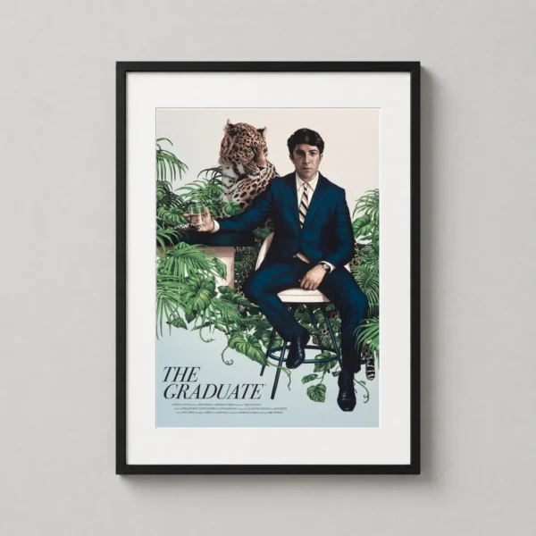 The Graduate Benjamin Braddock and Leopard Mondo Movie Poster