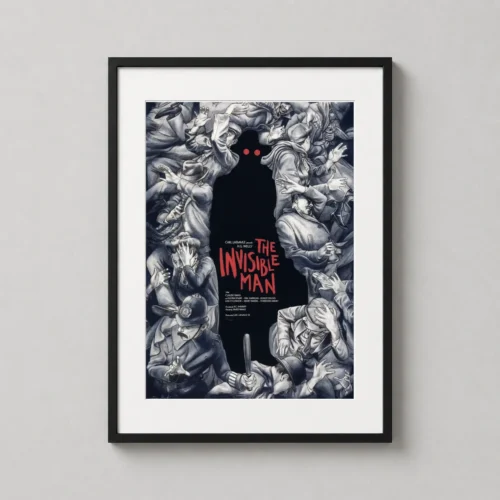 The Invisible Man Mondo Jonathan Burton Illustration Movie Poster