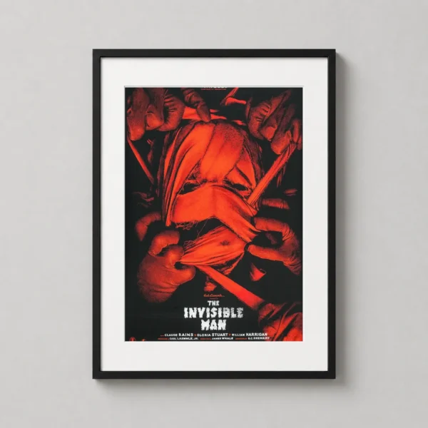 The Invisible Man Mondo Elvisdead Horror Movie Poster