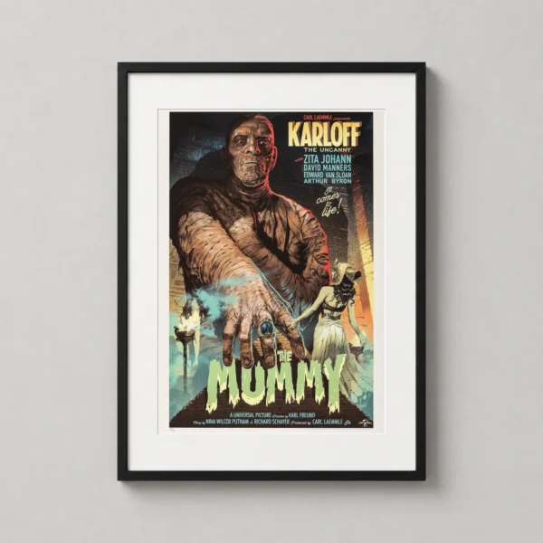 The Mummy 1932 Boris Karloff Mondo Horror Movie Poster