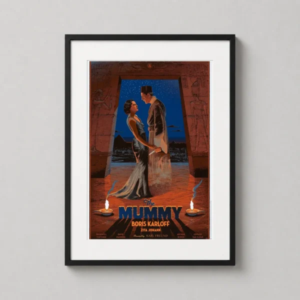 The Mummy 1932 Boris Karloff Laurent Durieux Horror Movie Poster