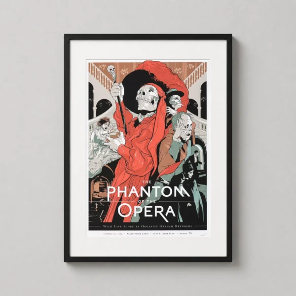 The Phantom of the Opera Martin Ansin Red Death Movie Poster
