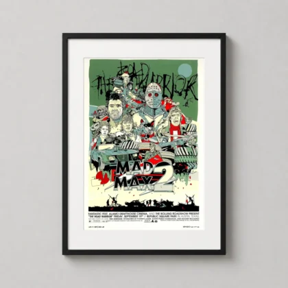 Mad Max Road Warrior Tyler Stout Movie Poster 2008 Art with cinema artwork by MerchFuse