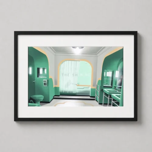 The Shining Room 237 Bathroom Scene Minimalist Movie Poster