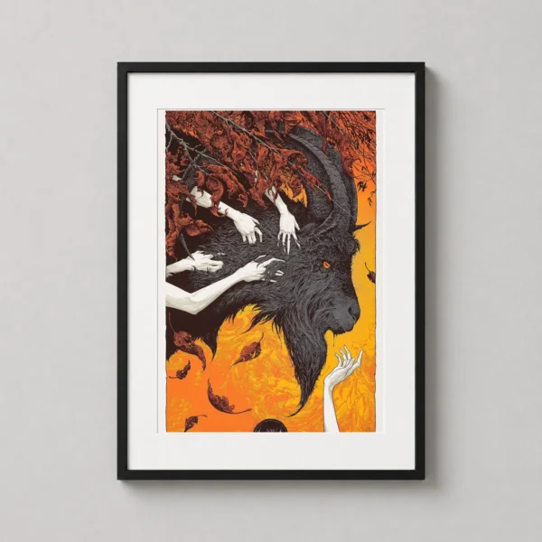 The Witch Black Phillip Mondo Style Horror Movie Poster