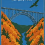 New River Gorge National Park West Virginia Wall Art Print