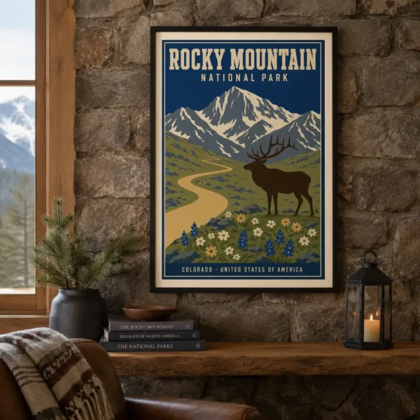 Rocky Mountain National Park Colorado Landscape Art Print