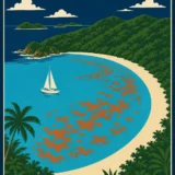 Virgin Islands National Park, Trunk Bay Tropical Travel Poster