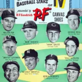 PF Flyers Baseball Poster, 1953 Sports Advertising Print