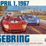 1967 Sebring Poster, Michael Turner Motorsport Wall Art Print