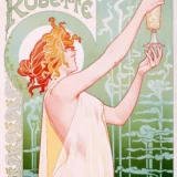 Absinthe Robette Poster, 1896 Bottle Advertising Wall Art