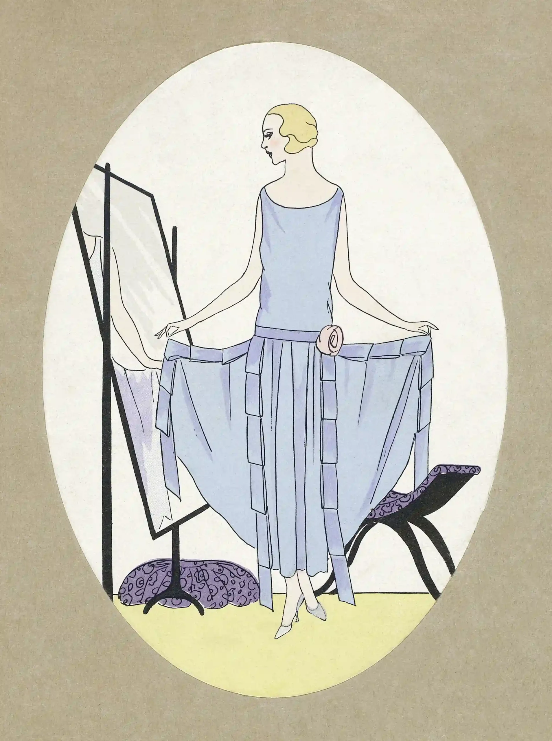 1928 Fabrics Poster with 1928 fabrics advertisement with textile product wording, MerchFuse vintage advertising wall art