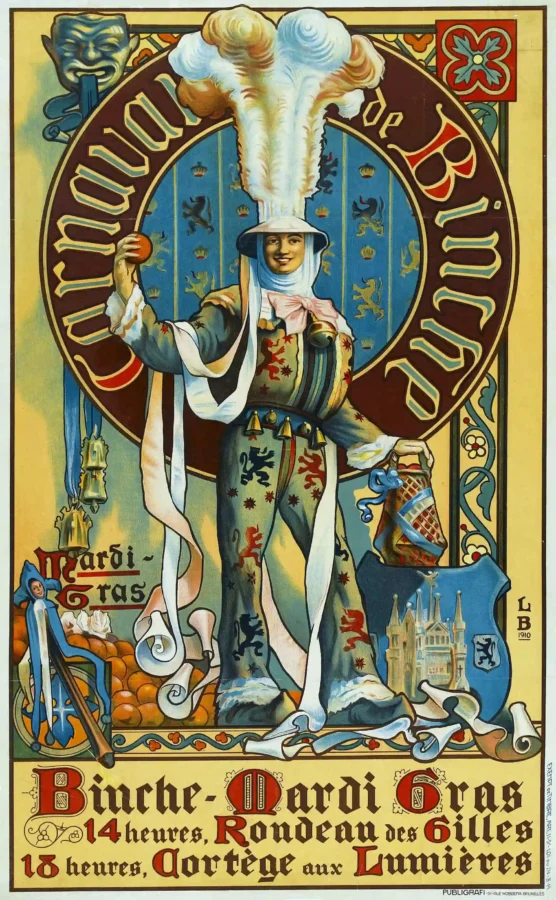 Belgian Railway Poster with National Railway Company of Belgium advertising from 1910, MerchFuse vintage advertising wall art