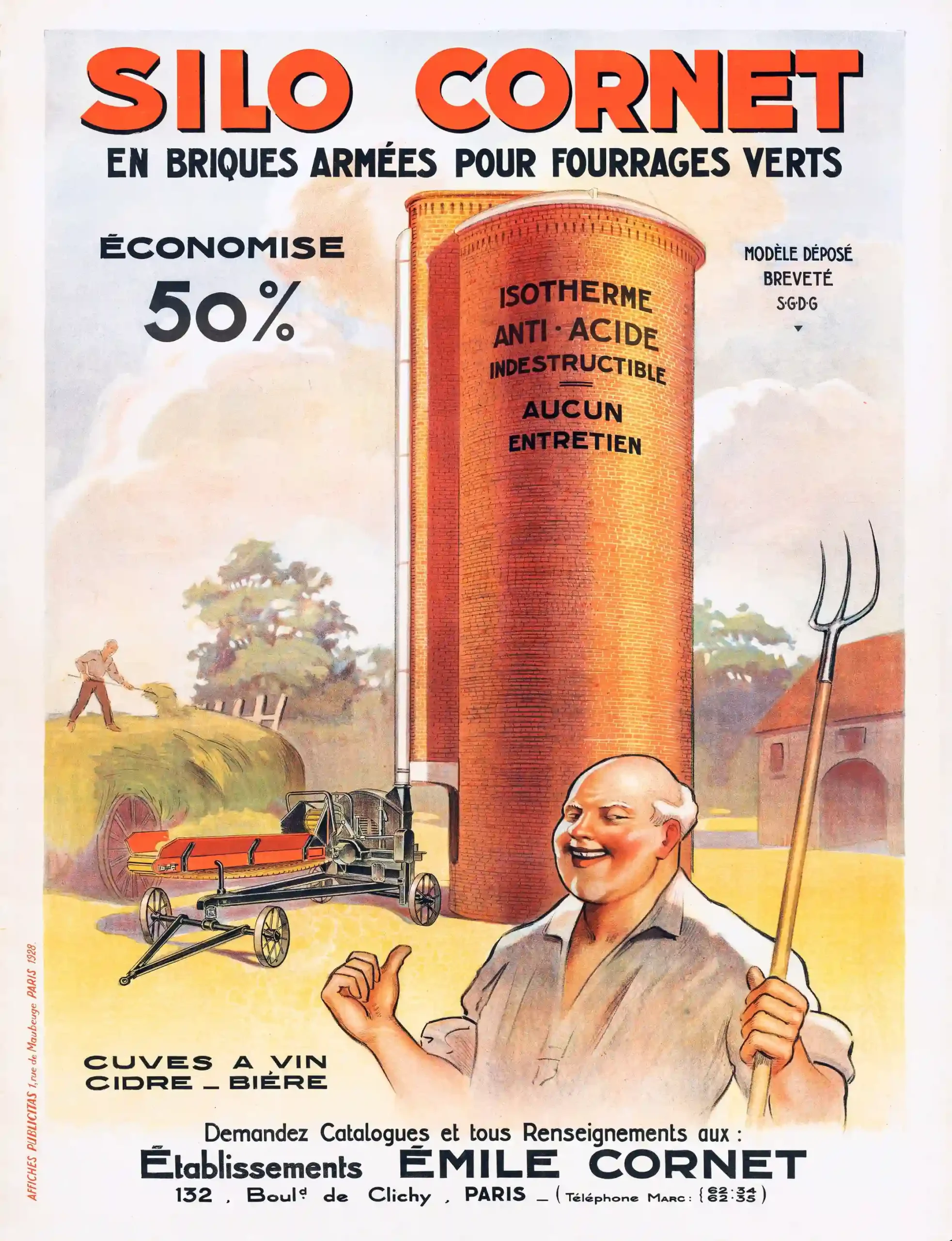 Agricultural Lot Poster with agricultural advertising artwork from about 1928 with, MerchFuse vintage advertising wall art
