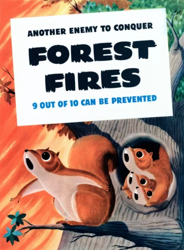Forest Fires Poster, Wartime Conservation Wall Art