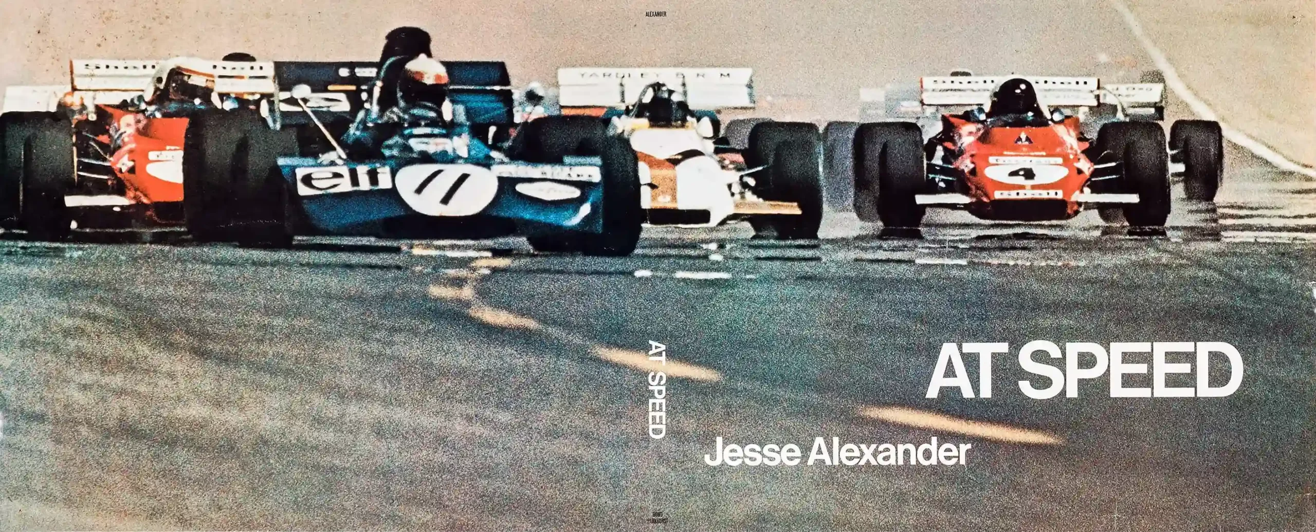 At Speed Racing Poster with Jesse Alexander At Speed advertising from the 1970s with, MerchFuse vintage advertising wall art