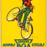 BGA Armes Cycles Poster, 1930s Motorsport Wall Art Print