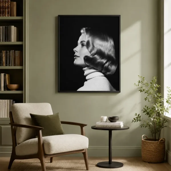 Grace Kelly LIFE Print, 1953 Side Profile Portrait Photography Print