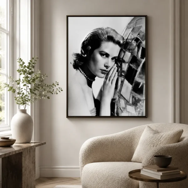 Grace Kelly Portrait Print, 1955 Paramount Mirror Study Photography Print