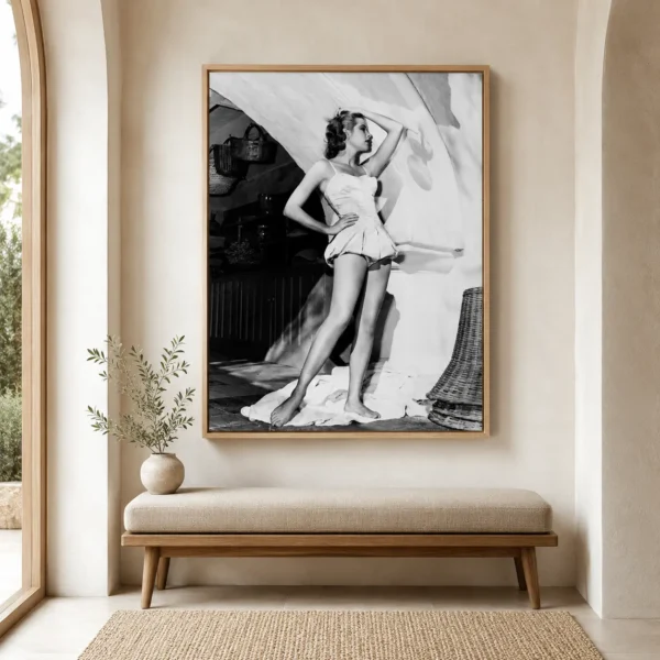 Grace Kelly Patio Poster, To Catch a Thief 1955 Print Photography Print