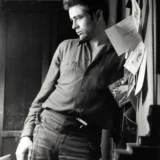 James Dean Christmas Poster, Window Portrait Photo Print