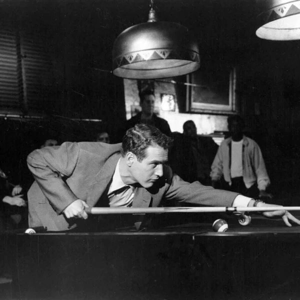 Paul Newman Pool Hall Poster, Billiards Table Photo Photography Print