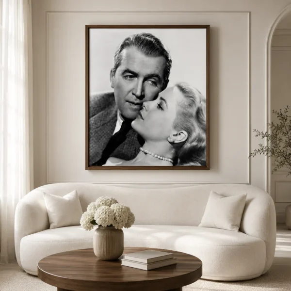 Rear Window Print, Grace Kelly and James Stewart Photography Print