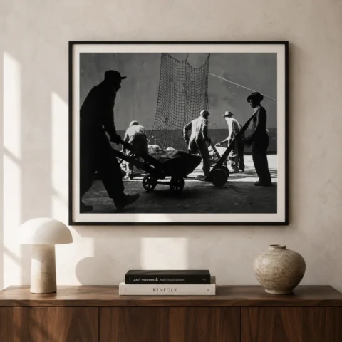 A. Aubrey Bodine Longshoremen 1955 photography print on MerchFuse
