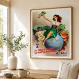 Adani Advertising Poster, G. Foschini 1950 Wall Art