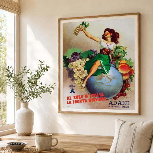 Adani Advertising Poster, G. Foschini 1950 Wall Art