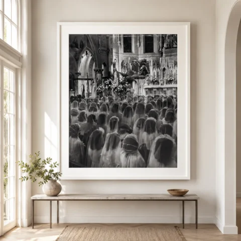 Alfred Eisenstaedt Holy Communion Circa 1944 photography print on MerchFuse