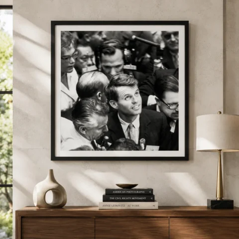 Alfred Eisenstaedt poster showing Robert Kennedy at the Democratic Convention, 1960 - 28x40 inches