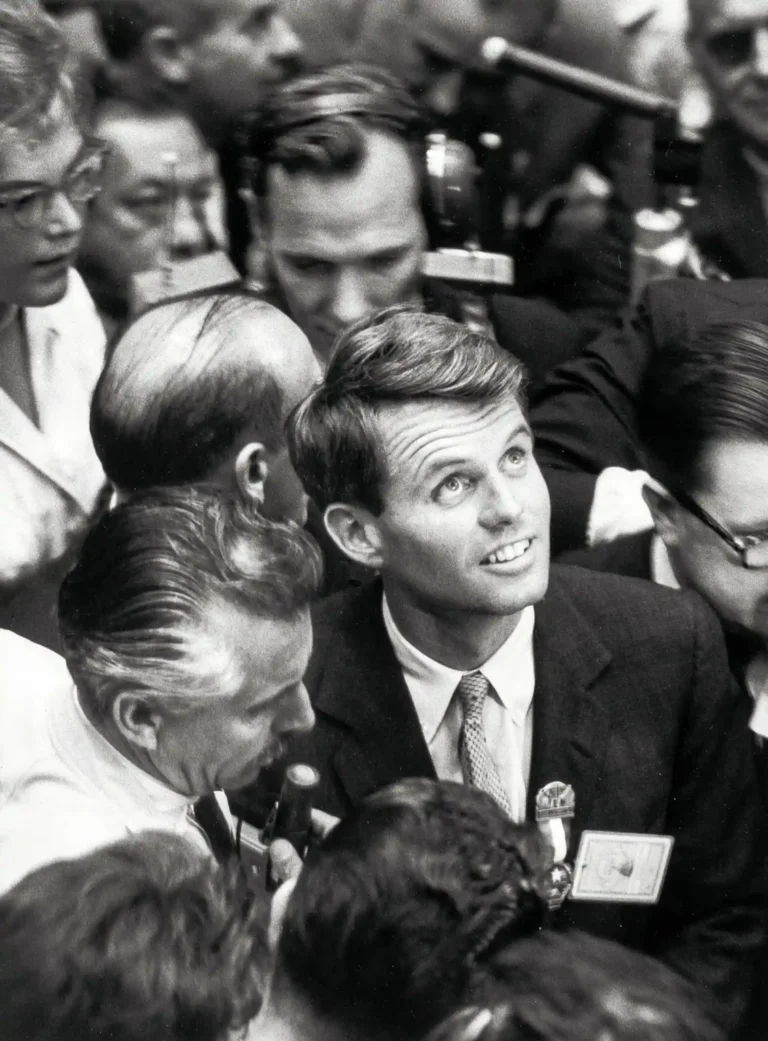 Clean artwork view of Robert Kennedy Convention Poster, Alfred Eisenstaedt 1960 Photography Print. The description treats Alfred Eisenstaedt’s Robert Kennedy at the Democratic Convention in Los Angeles, 1960 as the buyer’s first reason to choose the image.