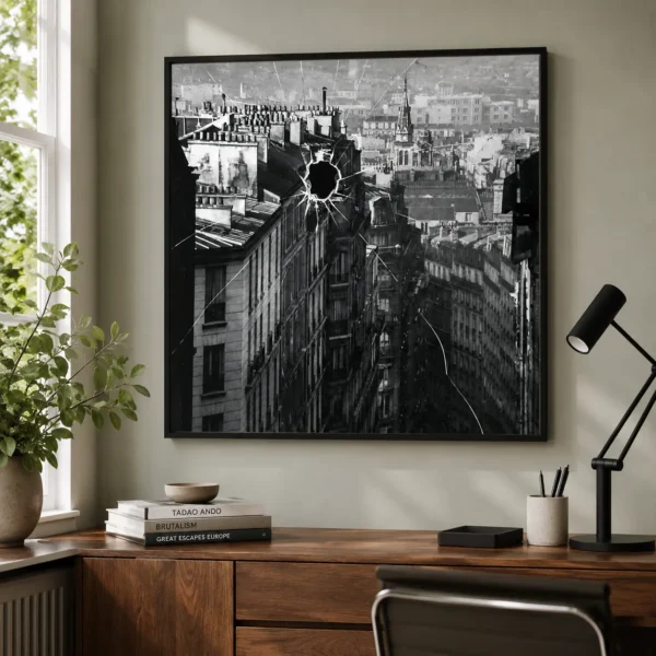 Broken Window Paris Poster, André Kertész 1929 Photography Print