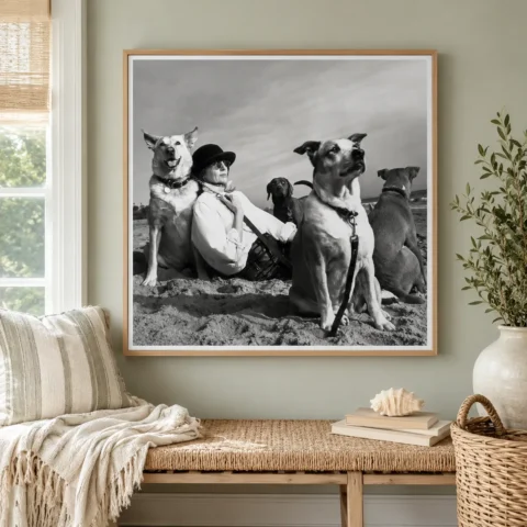 Santa Monica Diane Annie Leibovitz Photography Print showing Santa Monica Diane Poster (1997) keeps the artwork’s subject