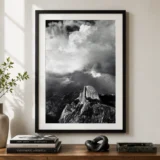 Half Dome Thunderstorm Poster, Ansel Adams 1947 Photography Print