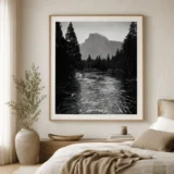 Half Dome Merced Poster, Ansel Adams 2026 Photography Print