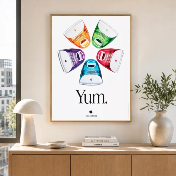 Apple Imacs Poster, Vintage Advertising Wall Art Print