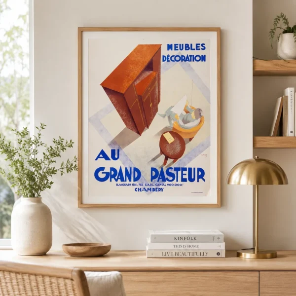 Au Grand Pasteur Poster, 1935 Vintage Wall Art Print
