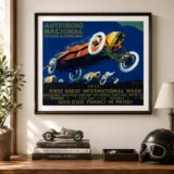 Autodromo Sitges Poster, 1923 Motorsport Wall Art Print