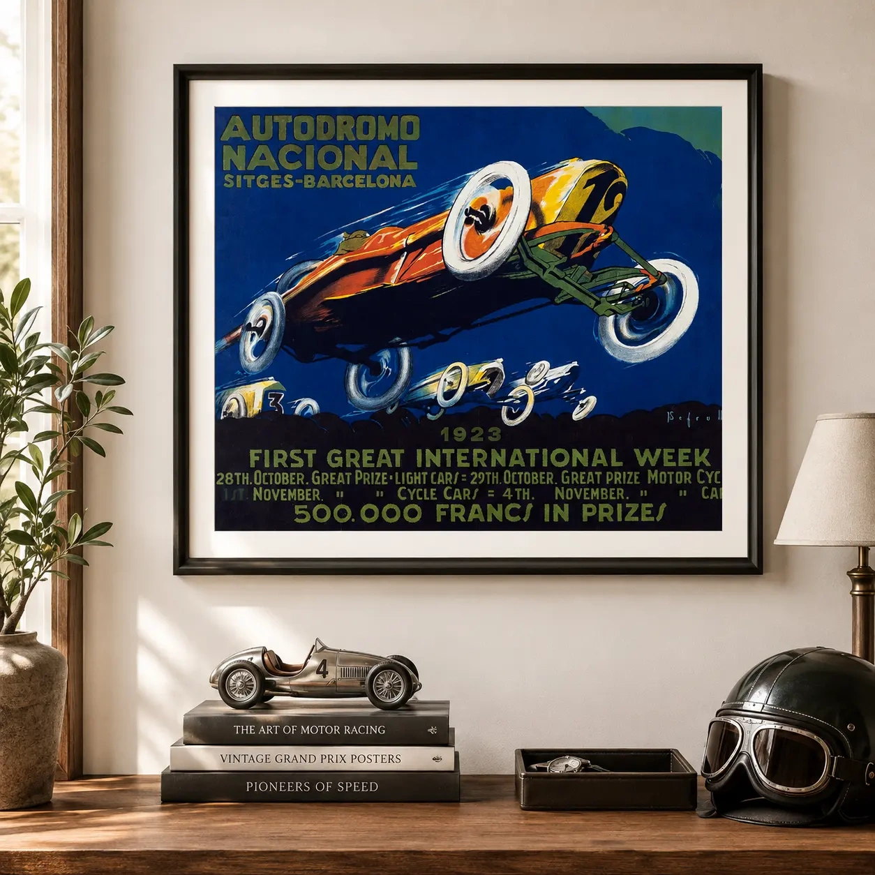 Autodromo Sitges — built around Autódromo Nacional Sitges Barcelona poster by José
