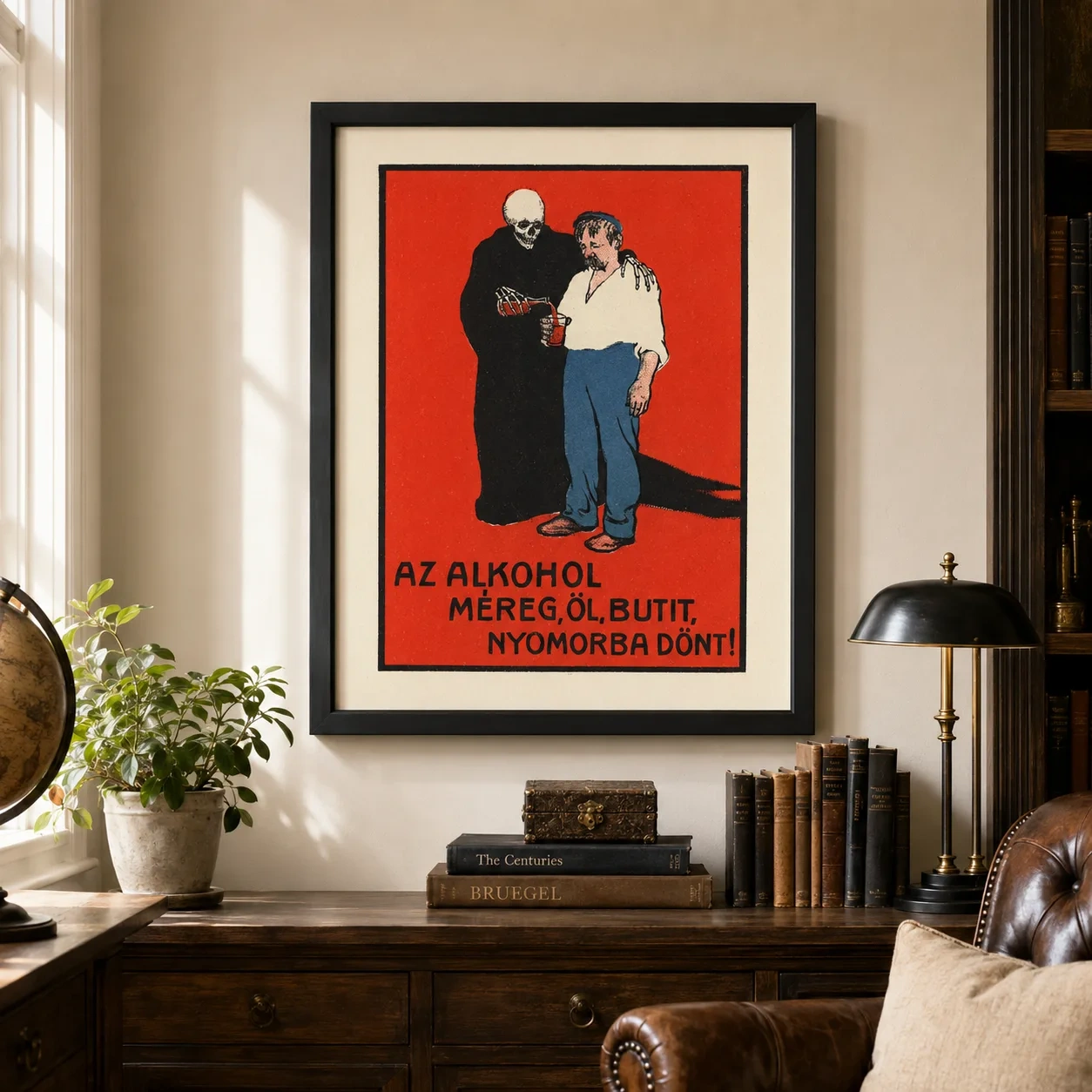 Hungarian Alcohol Warning — hungarian Alcohol Warning Poster, Public Message Print is a