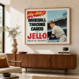 Mickey Mantle Jell-O Poster, 1962 Baseball Wall Art