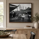 Fulton Fish Market Poster, Berenice Abbott 1936 Photography Print