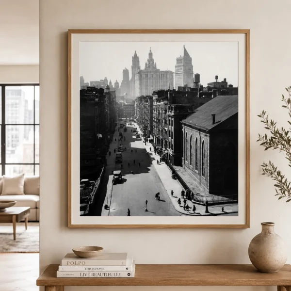 Manhattan Bridge Poster, Berenice Abbott 1937 Photography Print