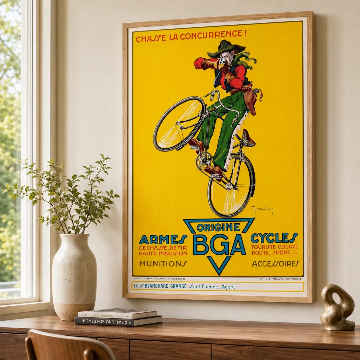 Bga Armes Cycles — built around BGA Armes Cycles advertising from the 1930s with bicycle