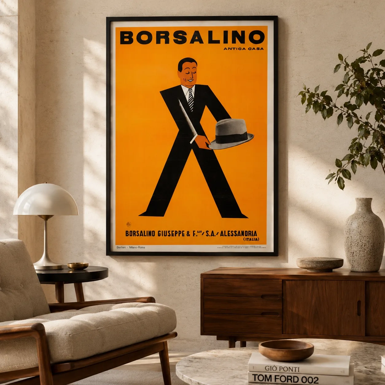 Borsalino Hat — built around Borsalino Giuseppe Fratello hat advertising from 1936