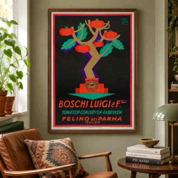 Boschi Luigi Figli Poster, 1926 Product Advertising Wall Art Print