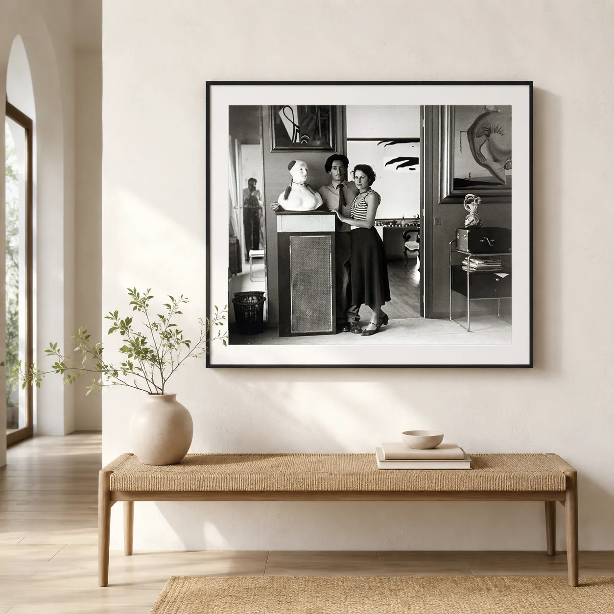Brassaï poster showing Salvador Dalí and Gala portrait, 1969 - 28x40 inches