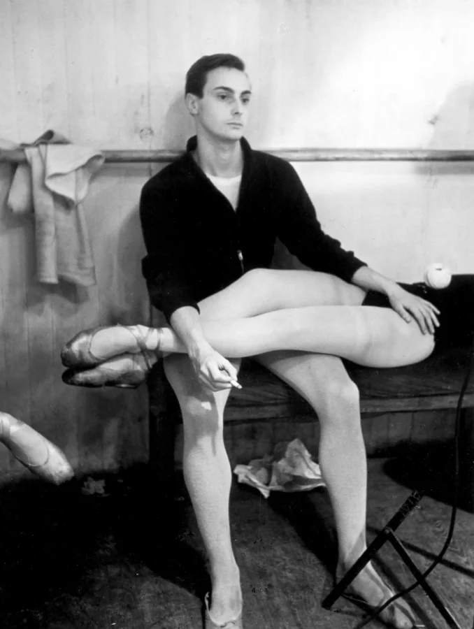 Brassai poster showing a dance studio scene photographed by Brassai in 1953.